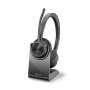 Poly Voyager 4320 UC Stereo USB-A Headset +BT700 USB-A Adapter +Charging Stand