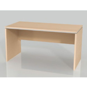 Bureau Pieds Panneaux 140x68cm Chêne Clair