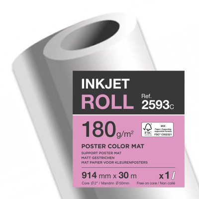 CLF BOB PAP TRACEUR BBX POSTER COLOR 180G LZ 914mm x 30m