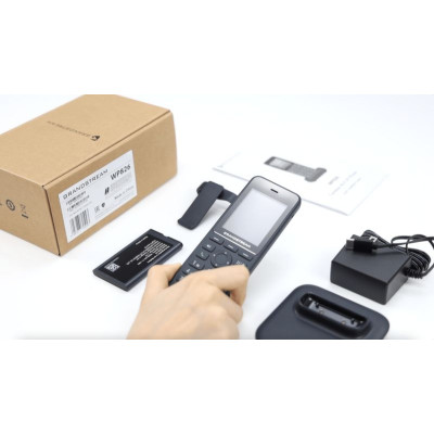 Téléphone sans fil WP826 IP WIFI 6 LCD 2,40'' 3000mAh,5V/1A 3 Comptes SIP, 3 lig