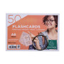 50 Flashcards bristol A6 lignées 5 ass.