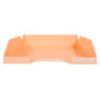 Corb.courrier COMBO Pastel corail glossy