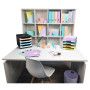 Corb.courrier COMBO Pastel mauve glossy