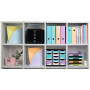 Corb.courrier COMBO Pastel mauve glossy
