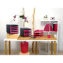 Corb à courrier MIDI-COMBO framboise glo