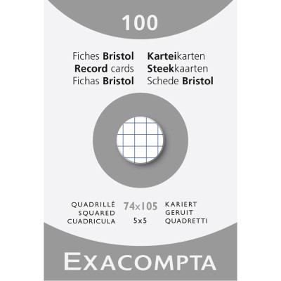 ETUI 100 F.BRISTOL BLANC 74/105 5X5