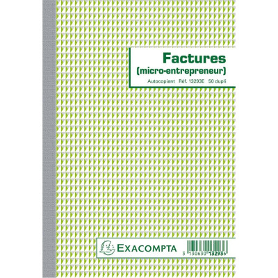 FACTURE MICRO ENTREPRENEUR 21x14.8 50DA.