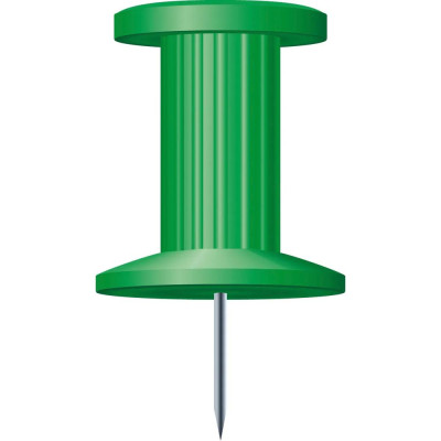 BTE 25 EPINGLES PUSH-PINS 10MM VERT