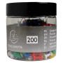 Boîte 200 Push-Pins 10mm Ass.