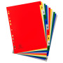 Intercalaires 1-12 A4 PP onglets imprim.