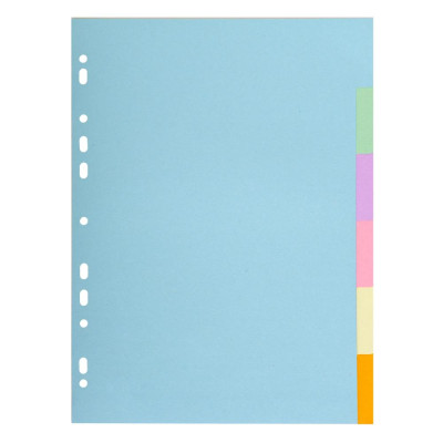 INTERCAL.CARTE FORTE A4 6P.Coul Pastel