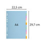 INTERC.CARTE FORTE A4 12P.Coul Pastel