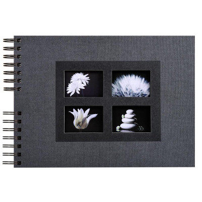 Album à spirales PASSION 32x22cm noir