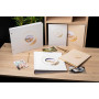 Alb livre 60pbl 29x32cm Ringflower blanc