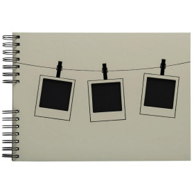 Alb spiralé 50p noir 32x22 Instants vert