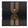 Alb spir 60p noir 32x32cm Graphik noir