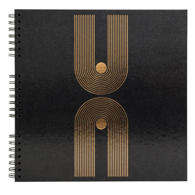 Alb spir 60p noir 32x32cm Graphik noir