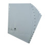 Intercal.impr.A4 Num.1-15 PP recycl gris