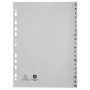 Intercalaires PP recycl gris A4 20p A-Z