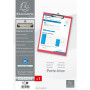 Porte-bloc papier enduit A4 rouge