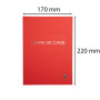 LIVRE DE CAVE.220X170.96 PAGES ROUGE
