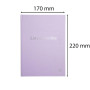 LIVRE DE RECETTES 220X170 96 P LILAS
