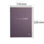 LIVRE DE RECETTES 220X170 96 P VIOLET