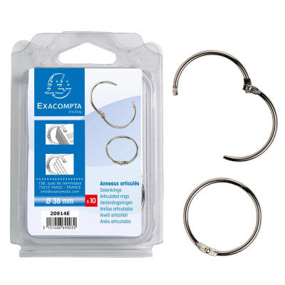 BLISTER DE 10 ANNEAUX ARTICULES D38