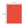 Pt 25 chem. imp. plaidoirie 265g rouge