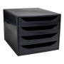 ECOBOX Caisson 4 tiroirs ECOBlack noir