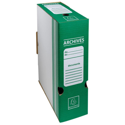 BOITE ARCHIVE D100 COULEUR VERT