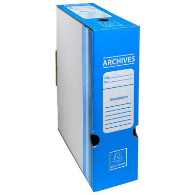 BOITE ARCHIVE D100 COULEUR BLEU