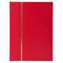 ALB.TIMB.22,5X30,5 Simili cuir rouge 48p