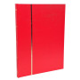 ALB.TIMB.22,5X30,5 Simili cuir rouge 48p