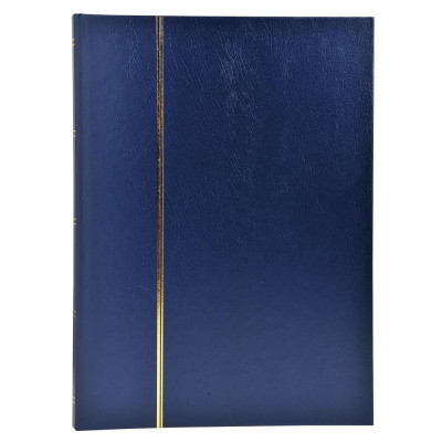 ALB.TIMB. 30,5X22,5 Simili cuir Bleu 48p