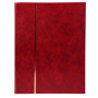 ALB.TIMB.22,5X30,5 Simili cuir rouge 64p