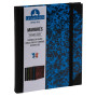 REG MARBRE 220x170. 192P LIGNE BLEU