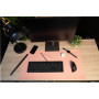 Sous-main souple PU 43x90cm nude/gris