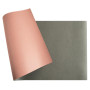 Sous-main souple PU 43x90cm nude/gris