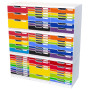 MODULO A4 5 tiroirs noir/arlequin glossy