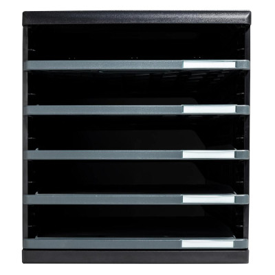 MODULO A4 - 5 tiroirs ouverts ECO noir/g