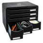 STORE-BOX MAXI 6 tiroirs ECOBlack noir