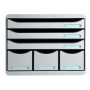 STORE-BOX MAXI 6 tiroirs gris lumière