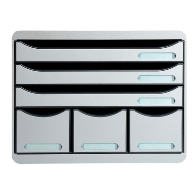 STORE-BOX MAXI 6 tiroirs gris lumière