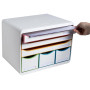 STORE-BOX MAXI 6 tiroir blanc/arlequin/b