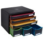STORE-BOX MAXI 6 tiroir noir/arlequin/no