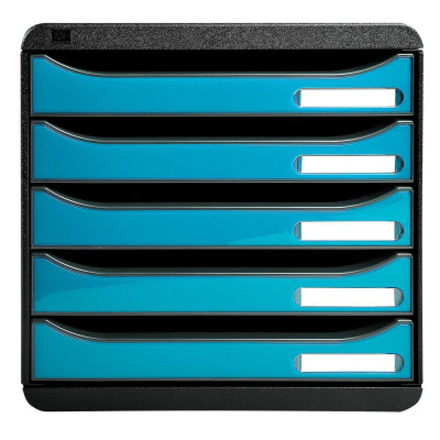 BIG-BOX PLUS noir/bleu turquoise glossy