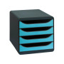 BIG BOX Iderama noir/bleu turquoise