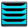 BIG BOX Iderama noir/bleu turquoise