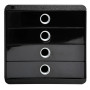 POP-BOX Metallic noir/argent